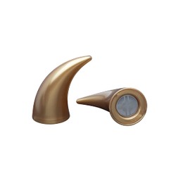 Helmet Flair MagNeatOhz Gold Devil Horns for Helmet | Made in USA | Magnetic & Interchangeable Horns for Motorcycle, Bike & Ski Helmets - Pair