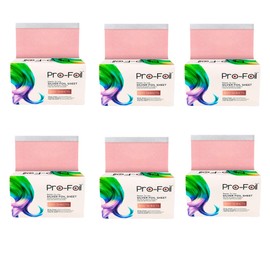 Just Home Pink Hair Highlighting Pop Up Foils 3000 Sheets, Pre – Cut for Bleaching, Coloring, Lightening, Styling, In-Built Dispenser for Professionals, Salons, Personal Use – Pack of 6