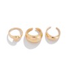 Chunky Gold Rings for Women Adjustable Silver Statement Rings Open