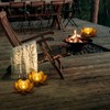Huaxu Solar Lights Outdoor Decor Metal Lotus Flower LED Waterproof