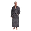 FG FEAYIGUDIM Men's Fleece Plush Bathrobe Full Length Big and