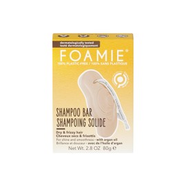 FOAMIE Shampoo Sólido para Cabello Rebelde y con Frizz sin Sulfatos y Parabenos con Aceite de Argán I Control Hidratación Brillo | 100% Vegano I Shampoo en Barra