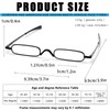 Viseng 2 Pack Slim Mini Metal Reading Glasses Compact Lightweight
