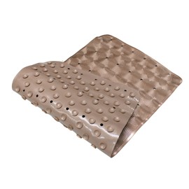 Bathtub Mat Non Slip Bath Mat for Tub, 28 x 15 Inches, PVC Soft On Feet Rectangular Bathmat Shower Mat with Suction Cups and Drain Holes Swirl Design Bathroom Accessories (Rosegold)