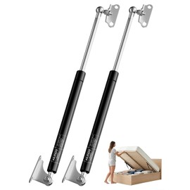 HUOPO 28 inch 400lbs Gas Struts for Heavy Lid, 28" Lift Support Strut for RV Bed Camper Storage Lid Basement Door Outdoor Window, Heavy Duty Shocks Spring with Mounting Brackets, 2 Pack