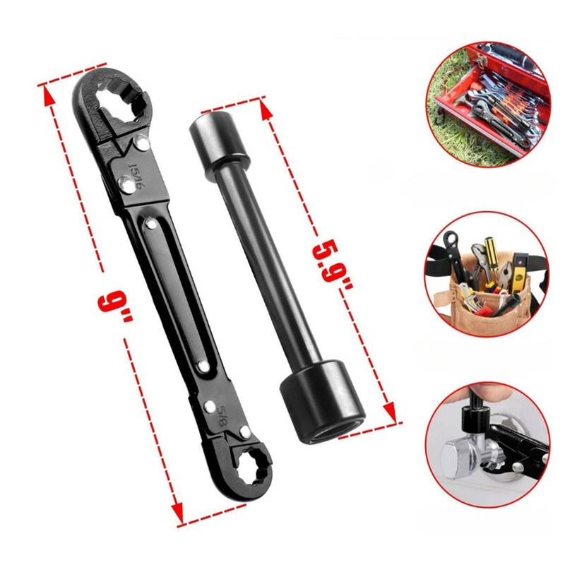 Plumbing Tools Dual Kwik Tite Wrench Kit,Angle Stop Wrench, Plumbing