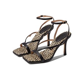 COACH Kaia Leather Sandal Black 6.5 B (M)