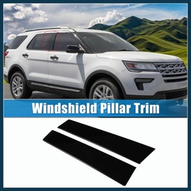 TUCKBOLD 1 Pair Windshield B Pillar Trim Panel NO.BB5Z-7820555-BB/BB5Z-7820554-AB Door Outside Cover for Ford Explorer 2011-2017 Left and Right Automotive Parts