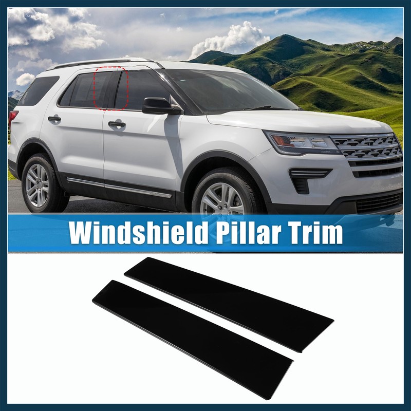 TUCKBOLD 1 Pair Windshield B Pillar Trim Panel NO.BB5Z-7820555-BB/BB5Z-7820554-AB Door