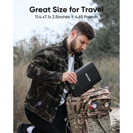 MOLICAR Gun Safe for Handgun Small Biometric Pistol Safe Fingerprint Quick Access Portable Gun Lock Box for Cars Travel Nightstand Bedside