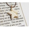 20mm White Howlite Star Pendant Mended with 23k Gold, Kintsugi
