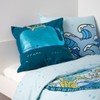 NIKTI BLAVINGAD Cushion Cover – Whale Pattern, Blue-Green – 50x50