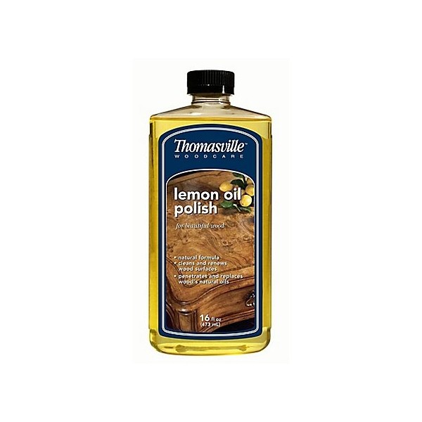 Thomasville Woodcare 16 oz. Lemon Oil Polish l Removes Grease and Dirt, and Leaves Behind a Pretty Shine