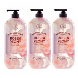 On The Body 약산성바디워시 온더바디 수퍼보타닉 로즈 피오니 바디샴푸 900g 3개 Mildly Acidic Body Wash On The Body Super Botanic Rose Peony Body Shampoo 900g 3 Pieces