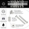 PATIKIL M6 x 60mm Flat Head Socket Cap Screws, 10