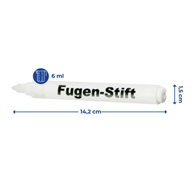 Maximex Grout Pen White Set of 2, Easy to Use,