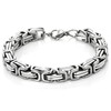 Kim Carrey Stainless Steel Bicycle Chain Bracelet for Men, 8mm