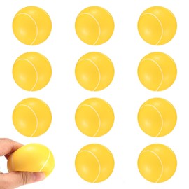 AICHUAN Pack of 12 Foam Balls, 6 cm Soft Foam Tennis Balls, Foam Tennis Balls for Children Fun and Adults, Anxiety Relief (12)