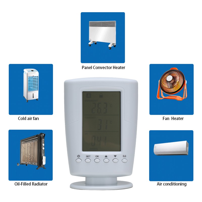Wireless Thermostat Outlet Multifunctional Automatically Programmable Digital Temperature Controller Outlet