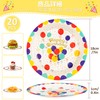 ハッピーバースデー紙皿 20枚 7インチ デザートプレート 使い捨て カラフル パーティー用品 バースデーパーティーの飾り付け テーブルデコレーション 男の子と女の子向け