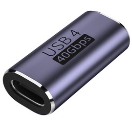 USB C Female to Female Adapter, USB C Coupler, USB C Cable Extender Connector, Supports 40Gbps Transfer, 100W Charging, 8K/60Hz Video, Compatible with Thunderbolt 4/3, MacBook Pro/Air and More