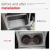 AOTEMILK Console Cup Holder Inserts Replacement for Toyota Tacoma 2005