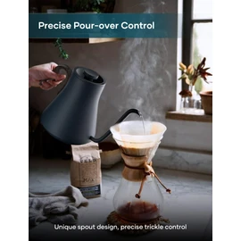Electric Kettles, INTASTING Gooseneck Electric Kettle, ±1℉ Temperature Control, Stainless Steel Inner, Quick Heating, for Pour Over Coffee, Brew Tea, Boil Hot Water, 0.9L (Navy Blue)