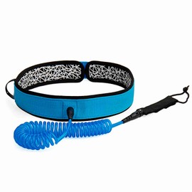 Surfboard Waist Leash 7mm Thick 10ft Coiled Surf Board Leash SUP Stand Up Paddleboard Leash