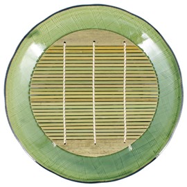 Banko Ware 10437 Noodle Dish, No. 7 (with Sook), Oribe Diameter 9.1 inches (23 cm), Made in Japan