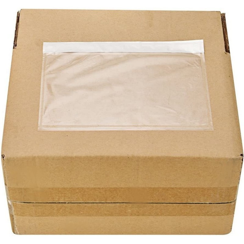 9527 Product 7.5" x 5.5" Clear Adhesive Top Loading Packing