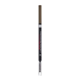 L'Oréal Paris Brow Artist Skinny Definer 109 Ebony Extra Fine Eyebrow Pencil with Brush for Precise Brow Filling and Defining - Pack of 1