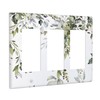 Sage Green Eucalyptus Leaves 3 Gang Triple Rocker Decorative Light