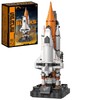 Space Shuttle Building Blocks Set, 616 Pieces Mini Rocket Model