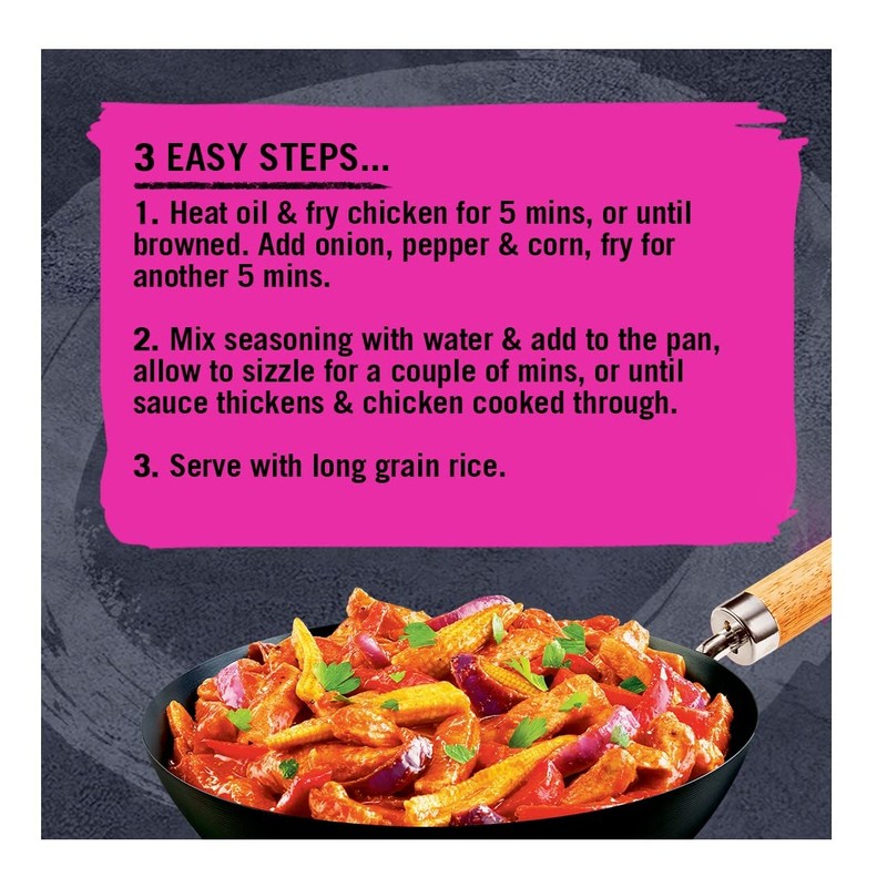 Schwartz Wok It American BBQ Chicken Sizzler, 35g
