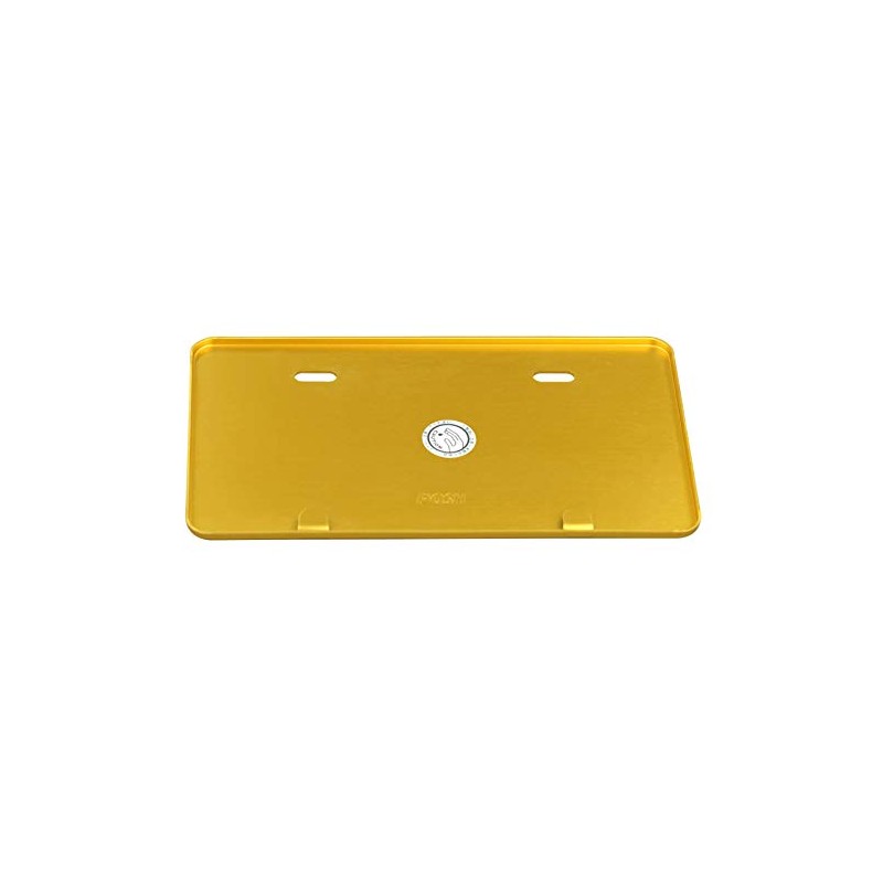 POSH 500191-04-10 Motorcycle Aluminum License Plate, Large, For 4.5 fl