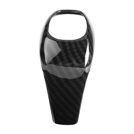 Aramox Car Gear Shift Headgear Trim Fashion Carbon Fibre Style for X1 F48 2 Series F46 2015-2018, black
