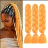 Braids Extensions, Pack of 3 Kanekalon Hair Jumbo Braid Extension