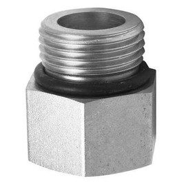 Parker 6-3/8 F5OG-S SAE Adapter 9/16-18 ORB Male X 3/8 NPTF Female Stl
