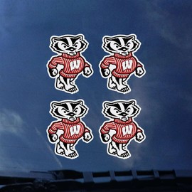 Wisconsin Badgers Transfer Decals - Set of 4