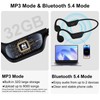 KOPIDOE Bone Conduction Swimming Headphones, IPX8 Waterproof MP3 Player with