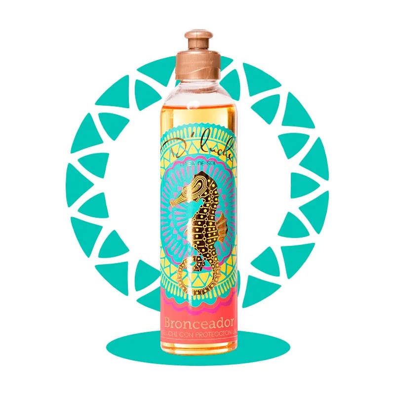 Aceite Bronceador Zanahoria Betacaroteno D'Luchi Cuerpo Resistente Agua 250mL