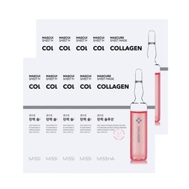 Missha [Missha] (5+5) Mascure Elasticity Solution Sheet Mask [Collagen] 10 sheets set / [미샤](5+5) 마스큐어 탄력 솔루션 시트마스크[콜라겐] 10매 set