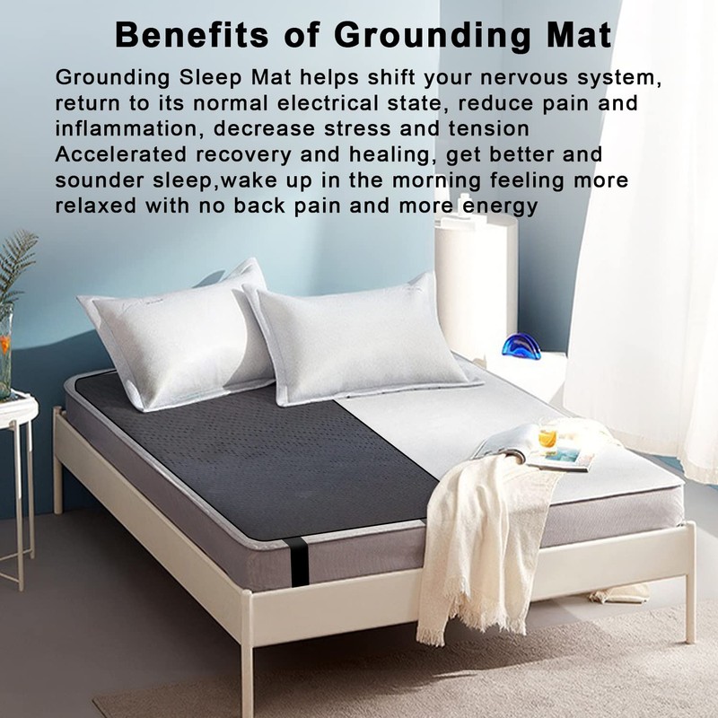 MYFUTUNITY Grounding Mat UK for Bed Breathable Therapy Earthing Mat