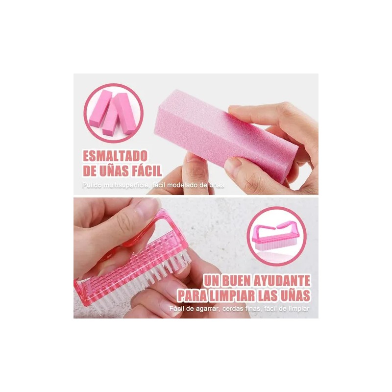 12 Pcs Limas Para Uñas Manicure Y Limas Para Uñas