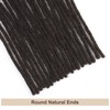 IIFLYDSFA 0.6cm Thickness Real Human Hair Dreadlock Extensions for Men/Women