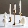 3 Pcs Candle Holders Different Heights Gold Candlestick Holders Taper