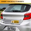 10 Pcs 12" X 4" Bumper Sticker Magnets, Flexible Magnetic