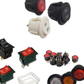 (Olpin) Toggle On/Off LED Round Square for Car DIY / (올핀)토글 온오프 스위치 LED 자동차 DIY용 원형 사각