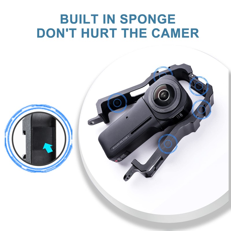 Higatful Aluminum Alloy Case for Insta360 ONE RS 1 Inch