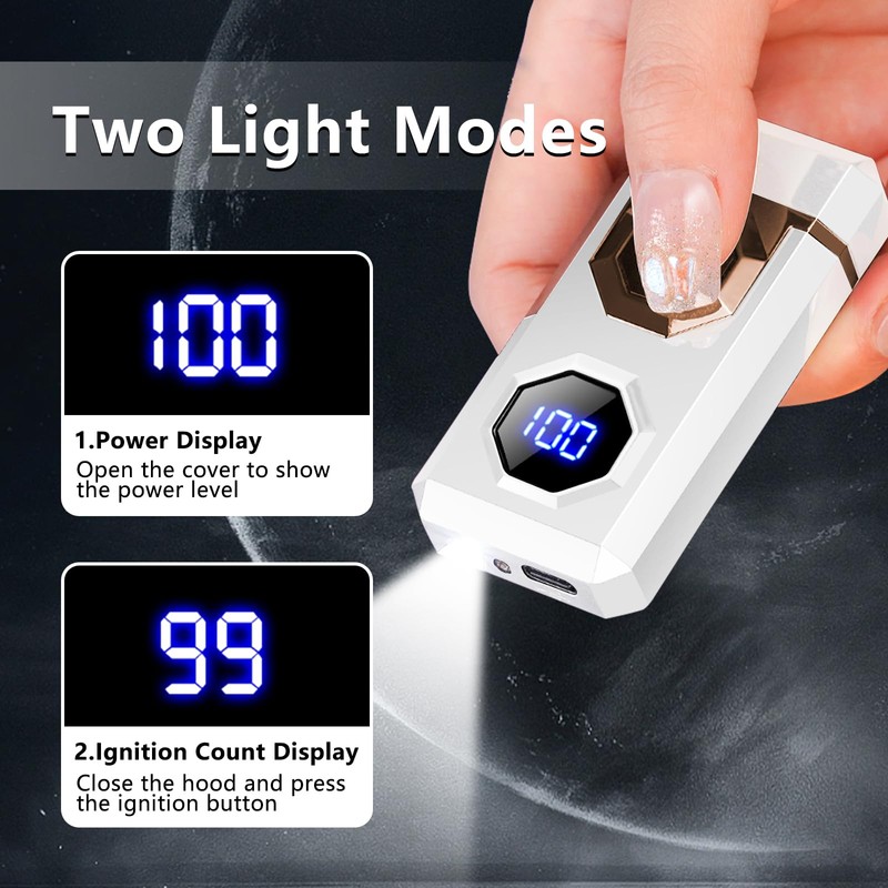 SKRFIRE Electric Lighter Rechargeable USB C Arc Plasma High Power